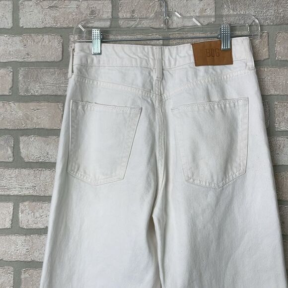 BDG High Waisted Puddle Jeans White Size 27 - Picture 5 of 8